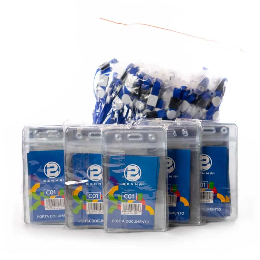 Porta Credencial Pequeño Horizontal BENMA C02 10 PCS PAQ