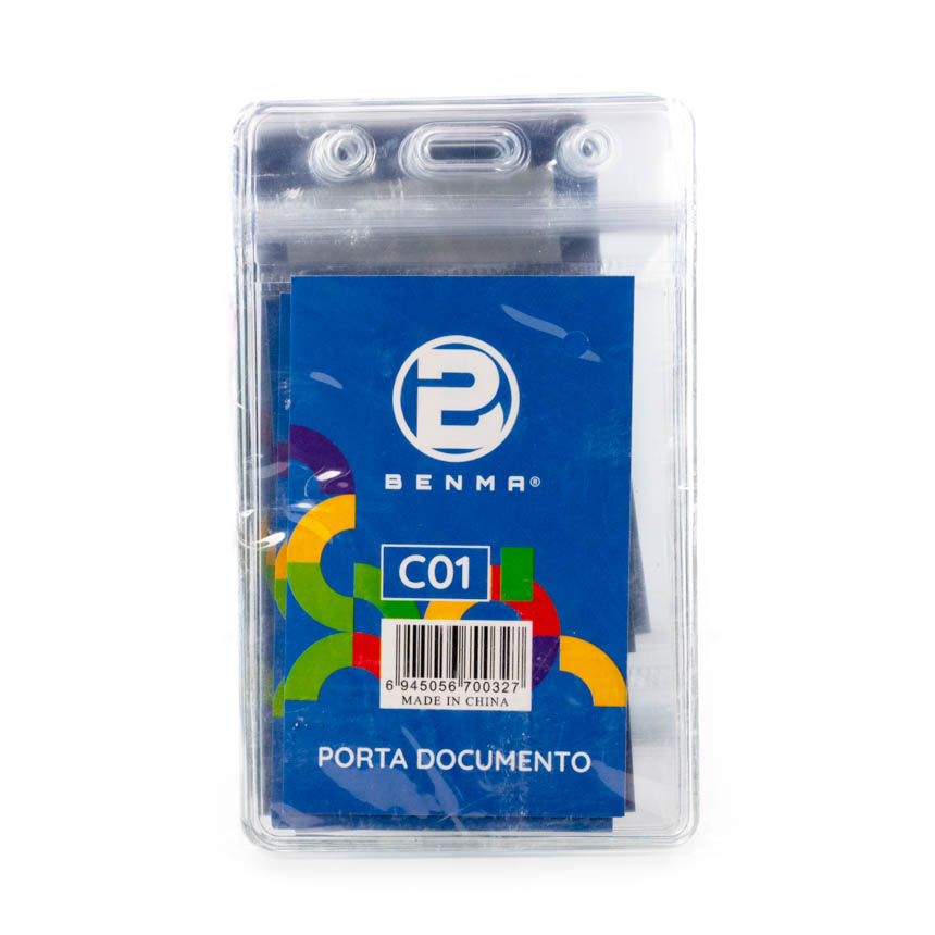 Porta Credencial Pequeño Vertical BENMA C01 10 PCS PAQ