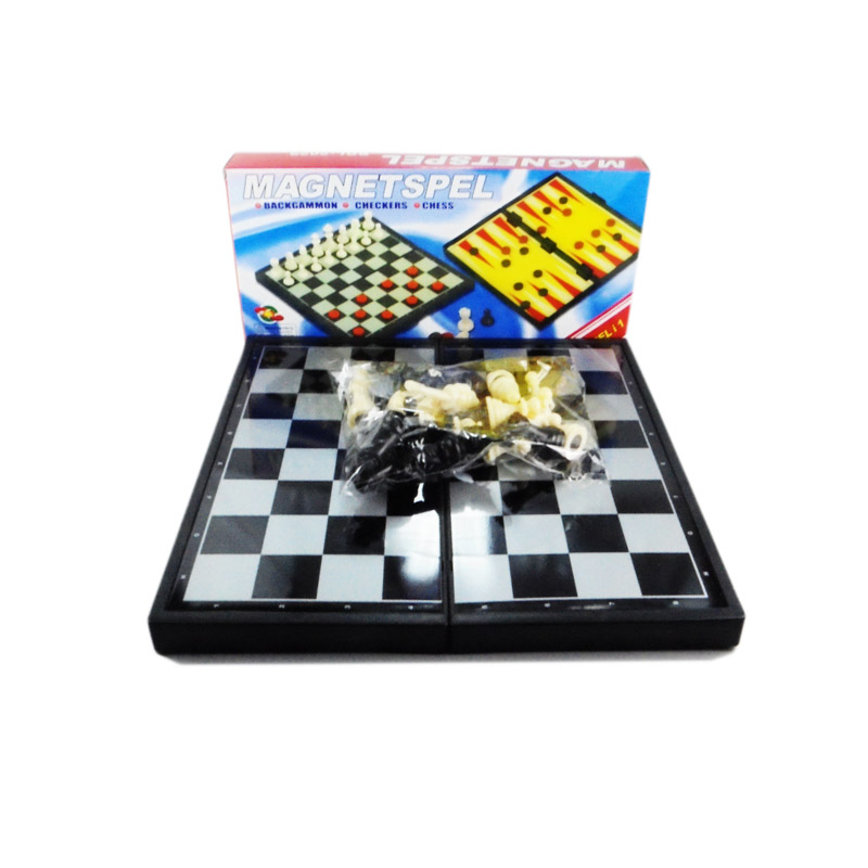 Ajedrez grande 3 juegos rojo