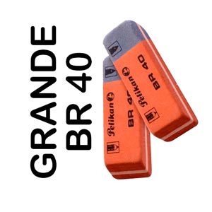 Borrador de Caucho BR 40 bicolor Pelikan 40pcs