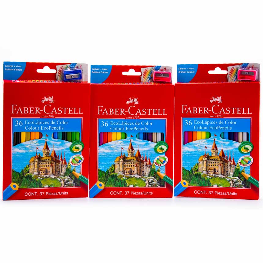 Color largo Faber Castell 36 colores + tajador