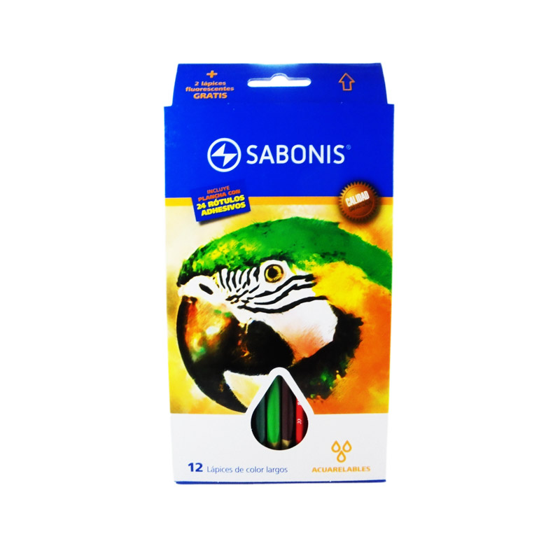 Color largo acuarelable Sabonis 12 colores