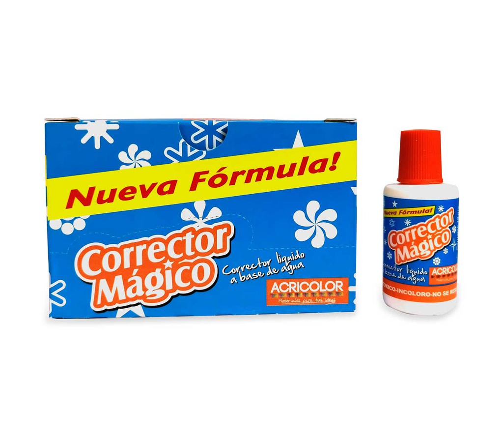 Corrector magico liquido a base de agua Acricolor 18ml