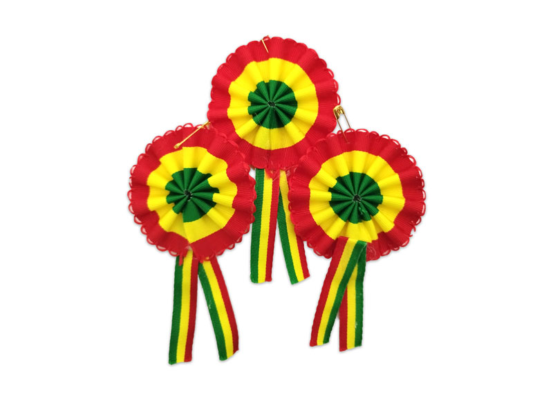 Escarapela tricolor diametro 5CM, bolsa de 50PCS