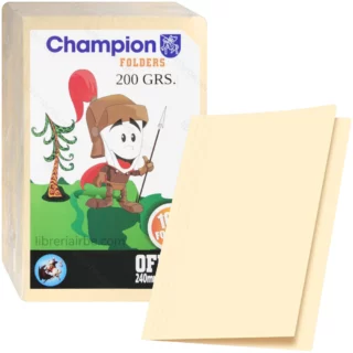 Folder Amarillo Champion Paper King Oficio 200gr. 100PCS