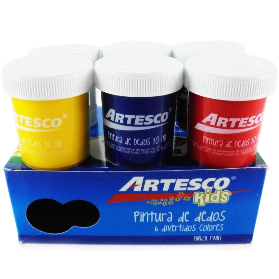 Pintura al dedo Artesco 6 colores