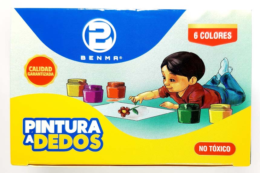 Pintura al dedo BENMA 6 colores de 25 ML