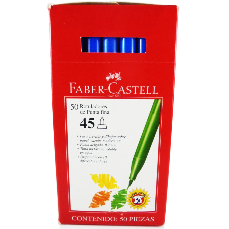 Marcador fiesta 045 Faber Castell cajita de 12 pcs