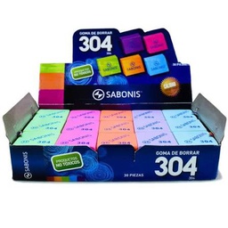 [TR304] Borrador colores 304 Sabonis 30pcs