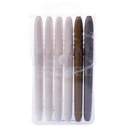 [22246-1] Marcador para superficies Oscuras blister de 4 blancos, 1 dorado y 1 plateado 6Pcs