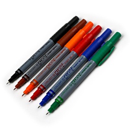 [M2020] Marcador Permanente Doble Punta Para Goma Eva M2020 Sabonis 6 Colores