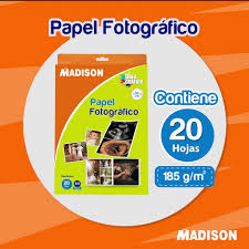 [8540-A4] Papel especial Fotografico Madison A4 185g 20 hojas