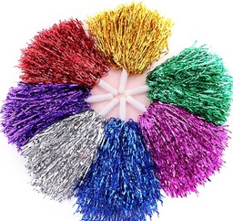 Par de pompones Tornasolados 30g. 30cm