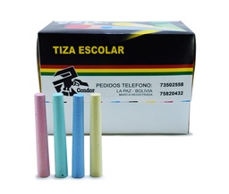 [TZ-CO] Tiza - Escolar color 100PCS