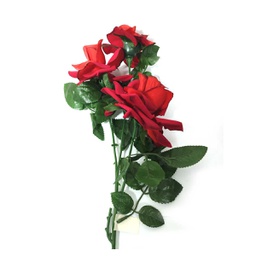 [R375CN] Flor - ramo de 3 rosas largo 75cm